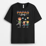 4626AGE1 papas gang vintage personalisierte schwarze t shirts herren im basic stil 4626AKM8B