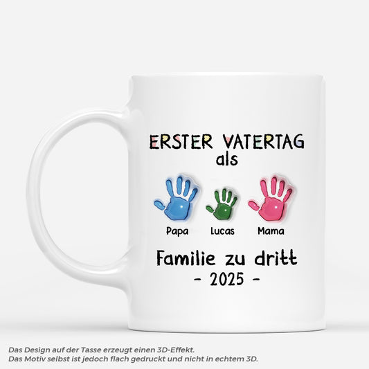 4632MGE1 3d druck effekt erster vatertag als familie zu handdruck personalisierte tasse papa_ 4632M8ITB