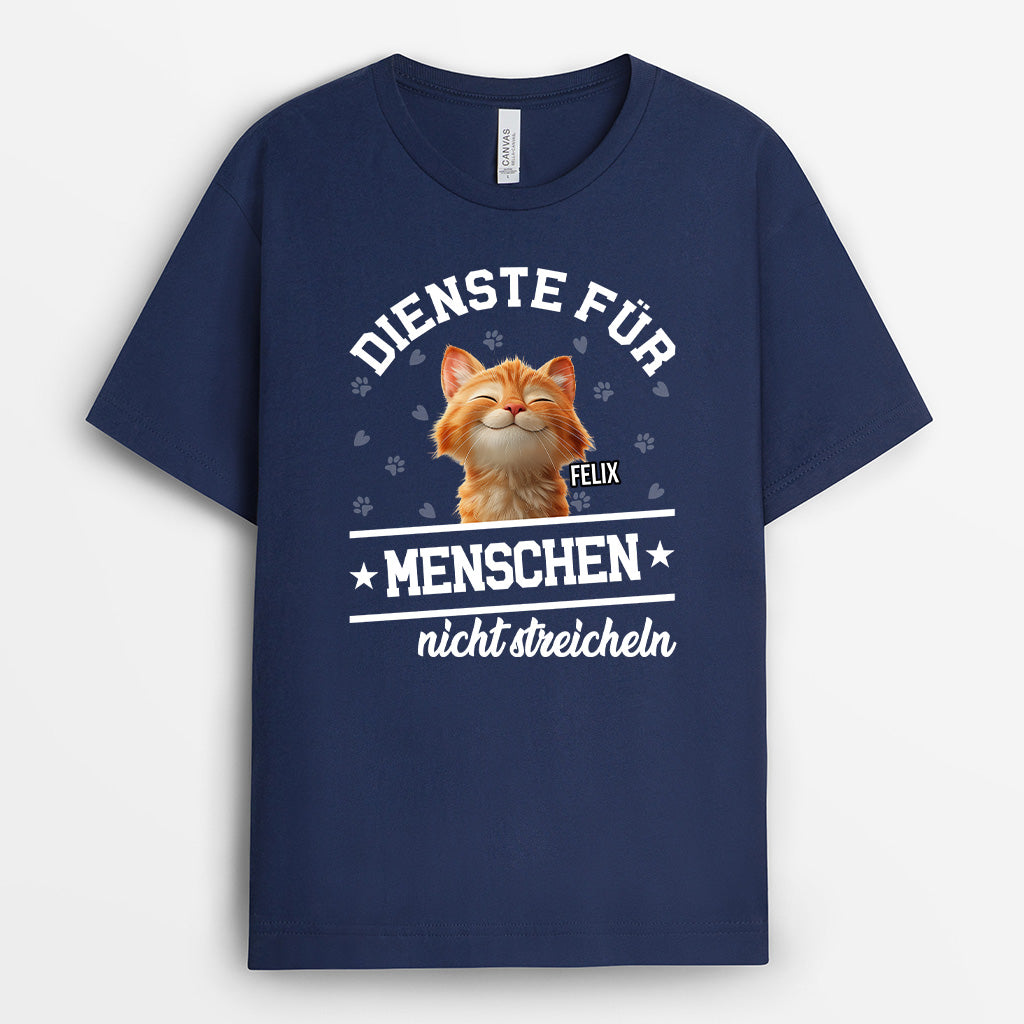 4639AGE2 dienste fur menschen t shirt katze personalisiert 4639A8IMD