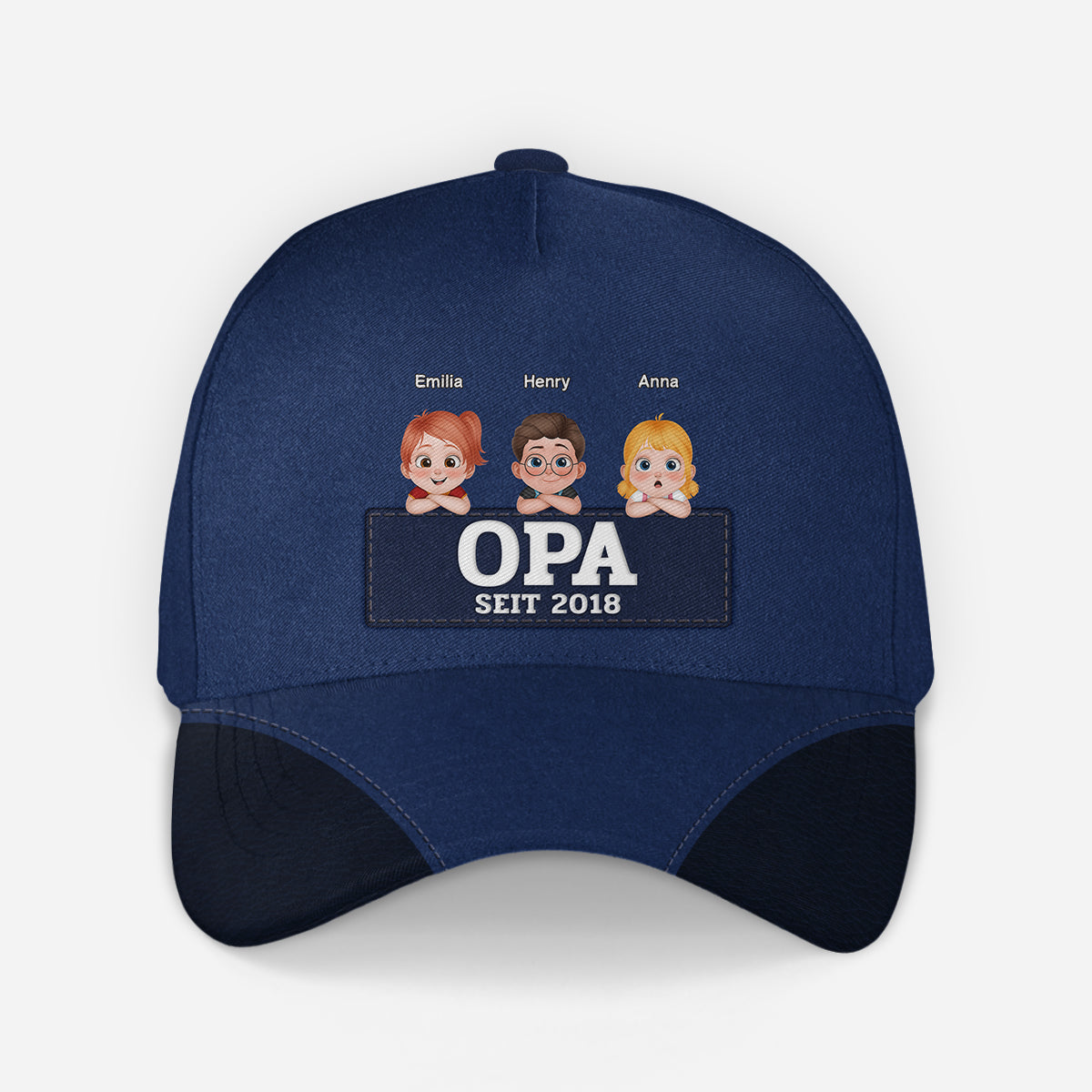 4642JGE2 papa seit kinder chibi personalisierte kappe fur papa 4642J