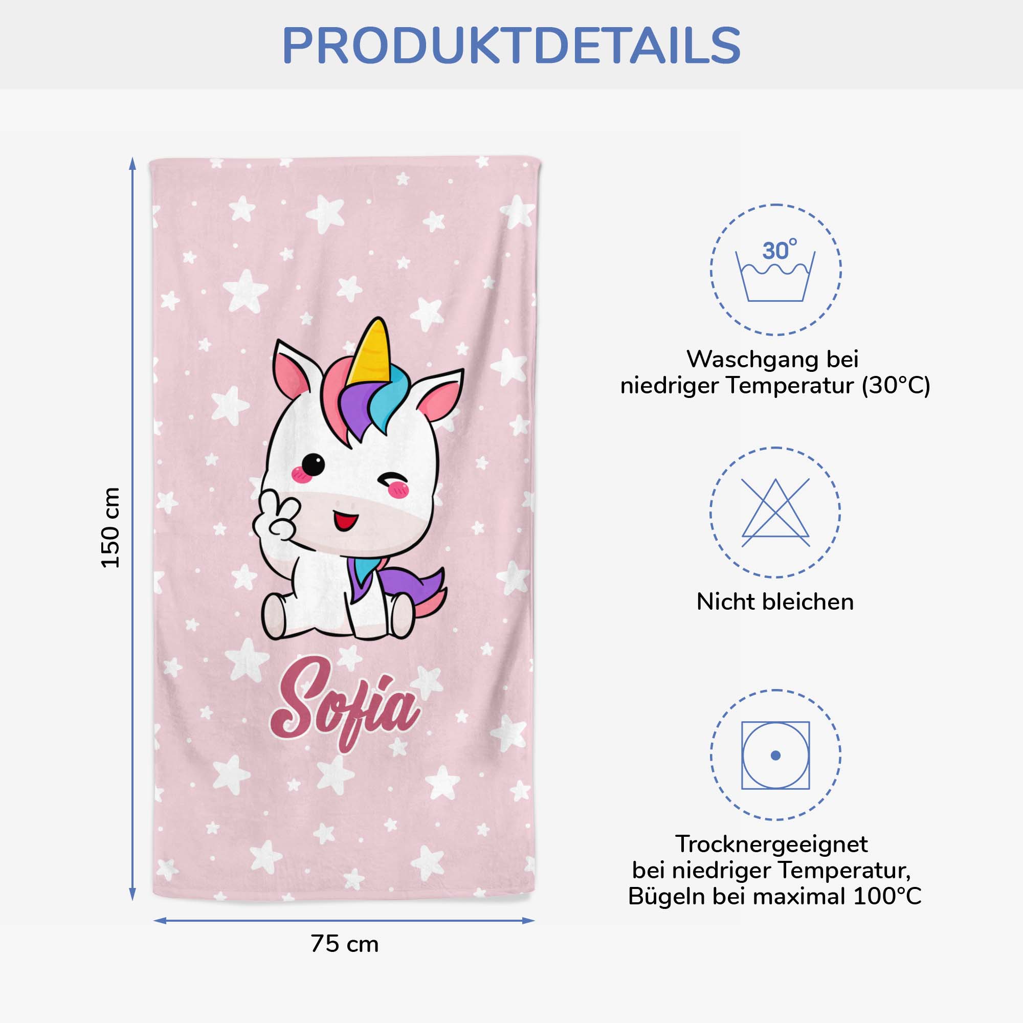 4648BGE3 einhorn strandtuch personalisiert_ fur frauen 4648B5L0K