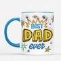 4653MGE2 3d druck effekt bester papa aller zeiten mit fausten personalisierte tasse papa_ 4653M5L5B