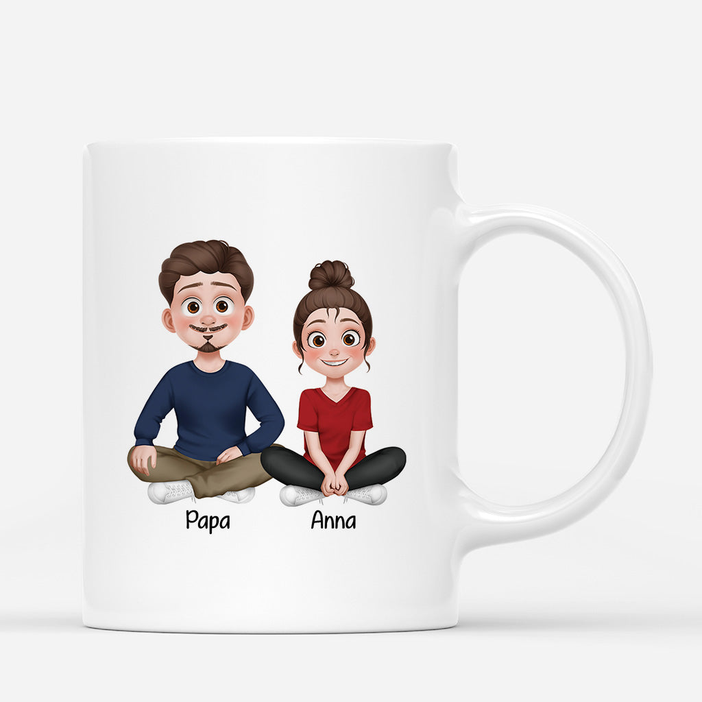 4657MGE3 mama und kinder teilen ihre liebe personalisierte tasse mama 4657M6YMA