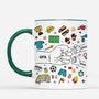 4659MGE2 papa kinder fussball personalisierte tasse papa_ 4659M5K5B