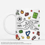 4670MGE1 3d druck effekt papa kinder fussball personalisierte tasse papa_ 4670M3Q5B