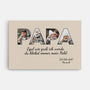 4689CGE1 egal wie gross wir werden personalisierte leinwand papa mit foto 4689C8T5B