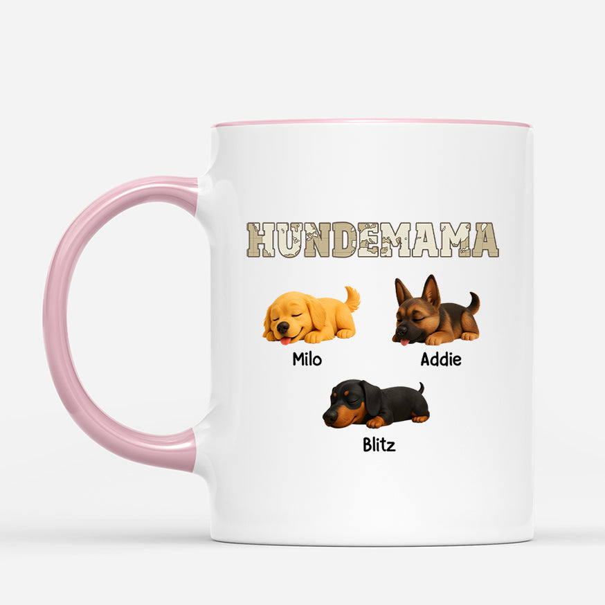 4704MGE2 hundepapa weltkarte cartoon personalisierte tassen hund_ 4704M6L5B
