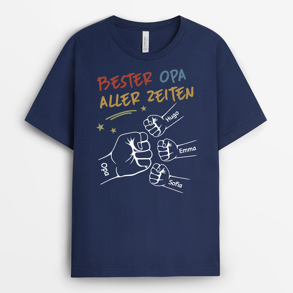 4712AGE2 bester papa opa aller zeiten mit fausten t shirt papa personalisiert_ 4712A5Q5B