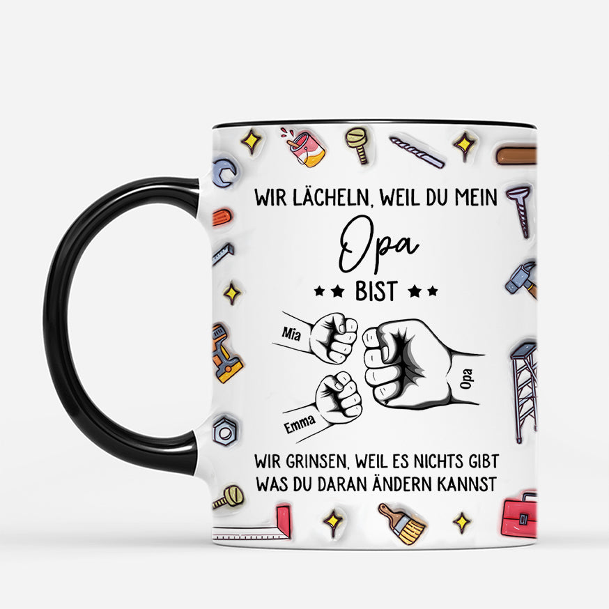 4729MGE2 3d druck effekt ich lachle weil du mein papa bist personalisierte tasse papa 4729MKM5B