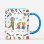 4770MGE3 3d druck effekt papa kinder personalisierte tasse papa 4770M