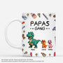 4781MGE1 3d druck effekt papas gang dinosaurier werkzeug personalisierte tasse papa 4781M3T5B