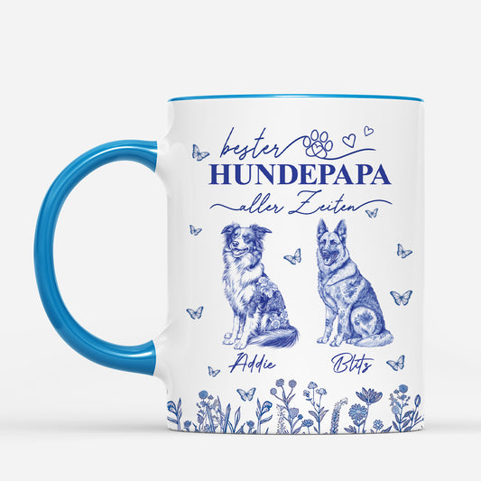 4803MGE2 beste hundemama aller zeiten blue toile fabric personalisierte tasse hund 4803M5KTC