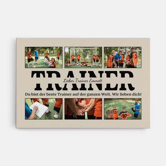 4828CGE1 du bist der beste trainer auf der ganzen welt personalisierte leinwand sport 4828CKTMB