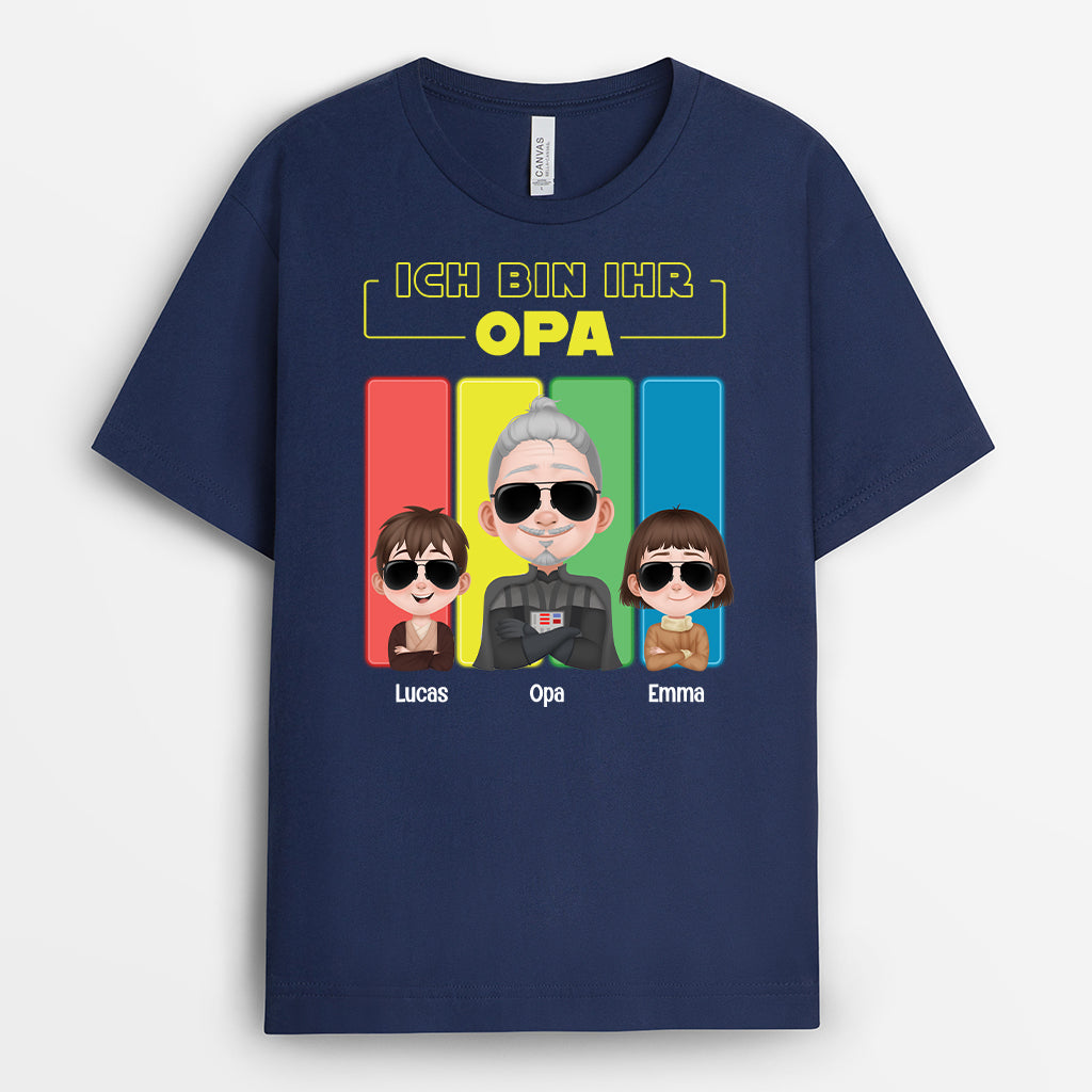 4845AGE2 ich bin ihr papa opa helden t shirt papa opa personalisiert 4845AKH0B