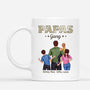 4855MGE1 papas gang weltkarte getragen von papa personalisierte tasse papa 4855MKL0B