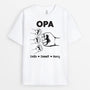 4859AGE2 papa und kinder mit faust t shirt papa personalisiert_ im basic stil 4859A8Q0B