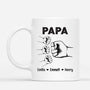 4859MGE1 papa und kinder mit faust personalisierte tasse papa_ im basic stil 4859M8Q0B