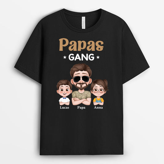 4861AGE1 papas gang kinder armeemuster t shirt papa personalisiert_ 4861A5H0B