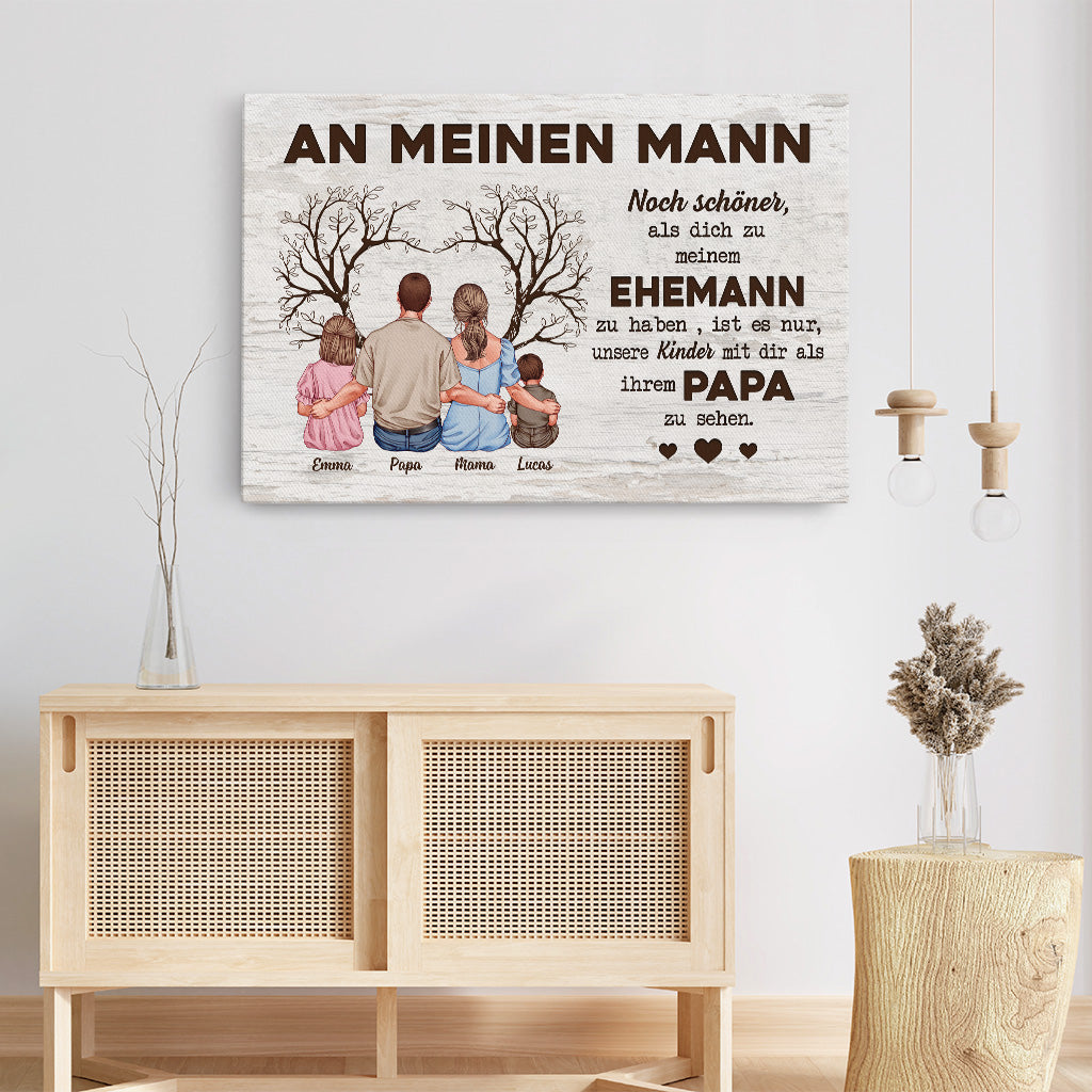 4864CGE3 an meinen mann schonnen vatertag personalisierte leinwand papa_ 4864C6YTB