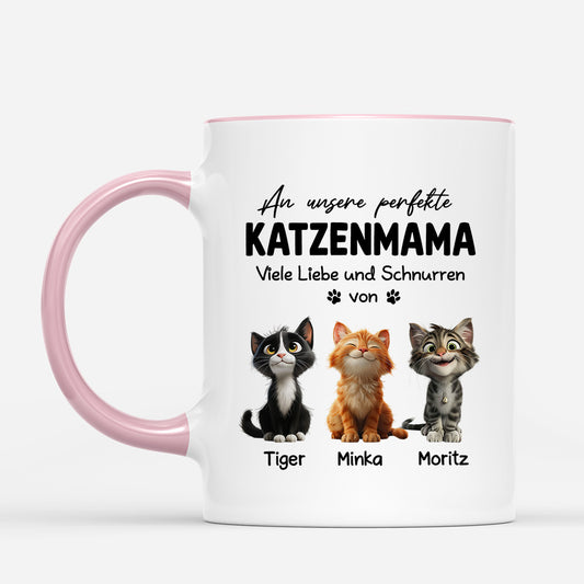 4867MGE2 frohen vatertag muttertag katzen tasse personalisiert 4867M6GTD