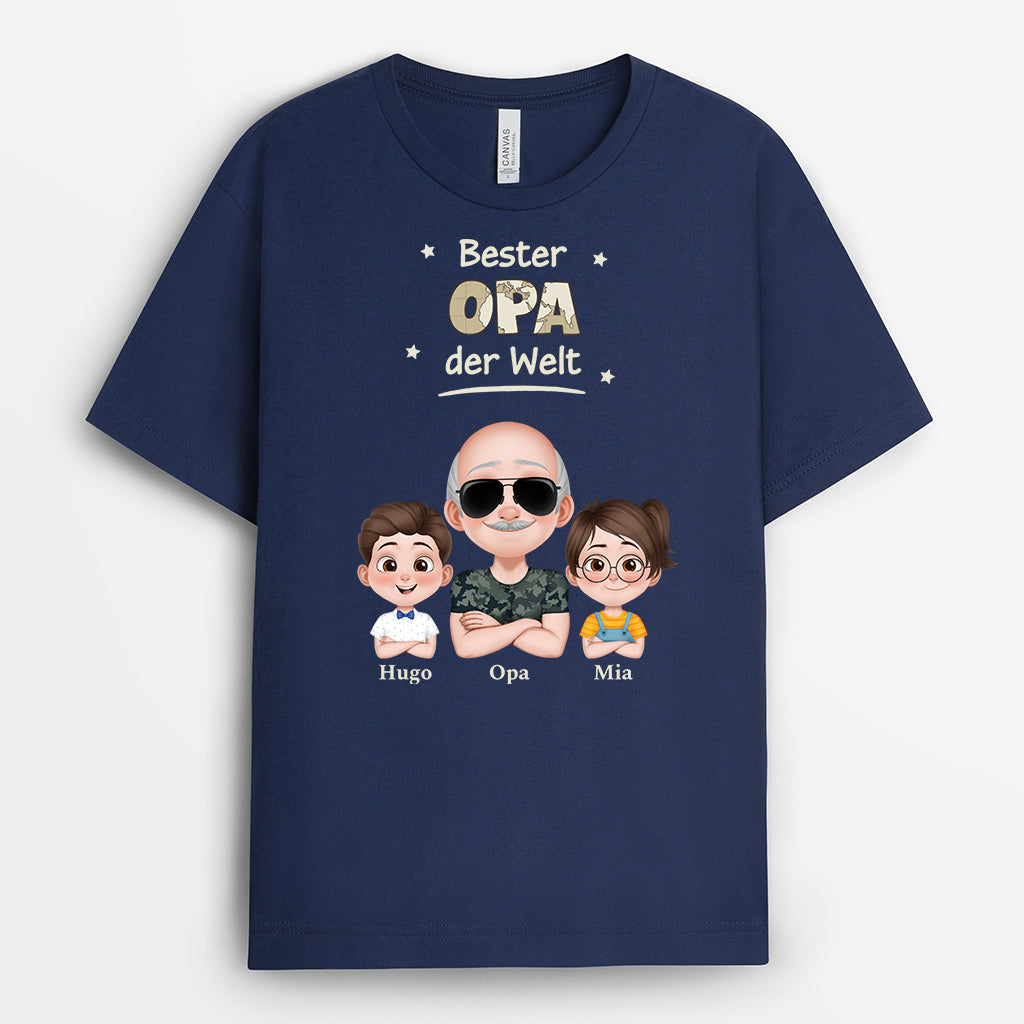 4877AGE2 bester papa der welt weltkarte armeemuster t shirt papa personalisiert_ 4877A