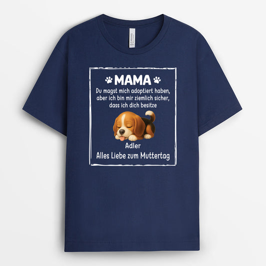 4878AGE2 du magst uns adoptiert haben personalisierte hunde t shirts 4878AKYMC