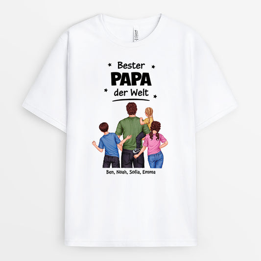 4879AGE1 bester papa der welt getragen von papa t shirt papa personalisiert_ 4879A8L5B