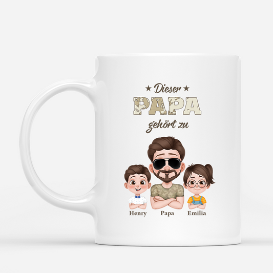4880MGE1 dieser papa gehort zu armeemuster personalisierte tasse papa_ 4880M5H0B