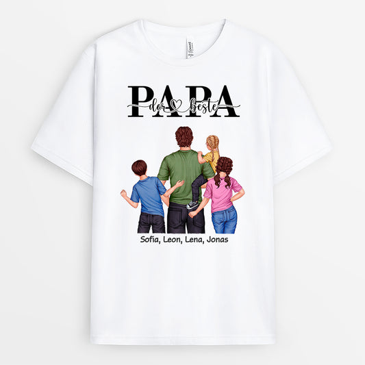 4883AGE1 der beste papa getragen von papa t shirt papa personalisiert_ 4883AKL5B