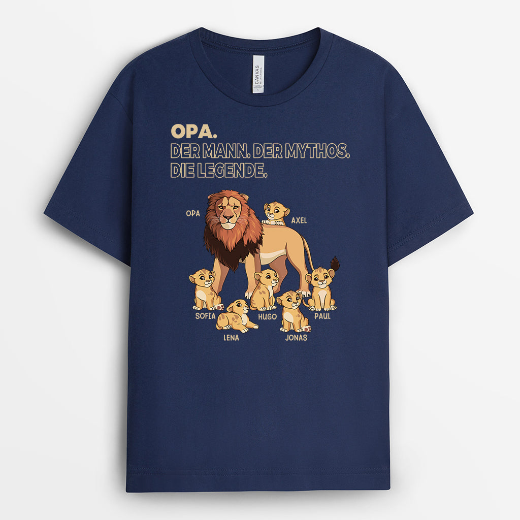 4890AGE2 papa der mann der mythos die legende lowe t shirt papa personalisiert_ 4890AKL8B