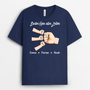 4912AGE2 bester papa aller zeiten basic t shirt papa personalisiert 4912A8I7B