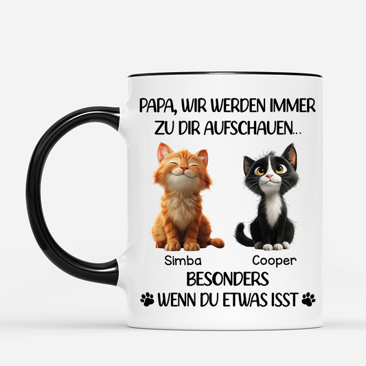 4932MGE2 mama ich werde immer zu dir aufschauen katzen tasse personalisiert_ 4932MTV5C