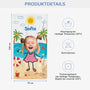 4956BGE3 kinder personalisiertes strandtuch_ kinder mit gesicht 4956B6MAK