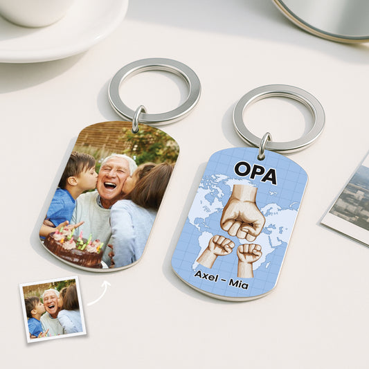 4998JGE2 papa aluminium schlusselanhanger papa personalisiert_ mit foto 4998J3QAB