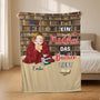 5002BGE2 ein madchen das bucher liebt kuscheldecke personalisiert_ damen 5002B