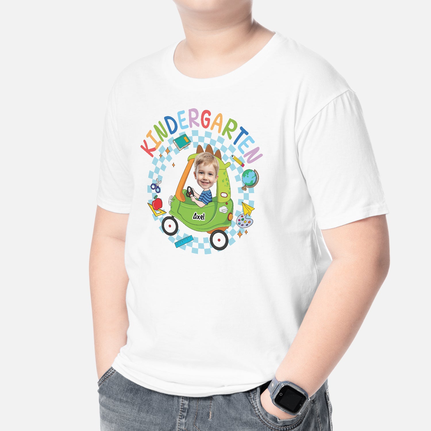 5013AGE2 kindergarten klasse t shirt einschulung personalisiert_ kinder mit gesicht 5013A3TAK_eb91a5a0 c8db 4c18 9e3f b5b07c84555b