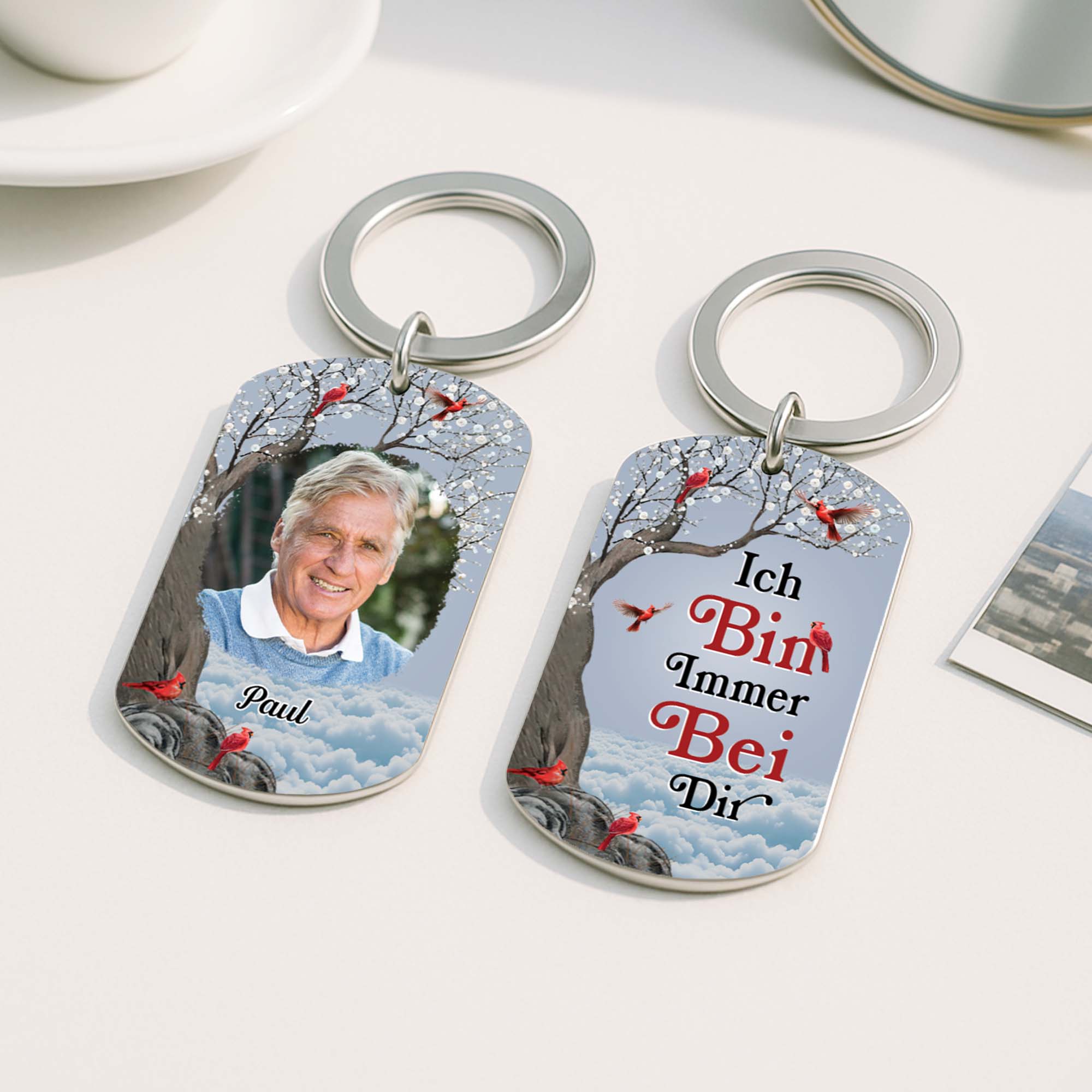 5015JGE2 erinnerungen fur immer aluminium schlusselanhanger personalisiert zur erinnerung mit foto 5015JKITA