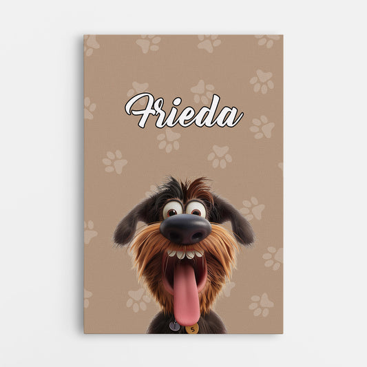 5032CGE1 hund pfoten personalisierte leinwand hund_ 5032CKK5C