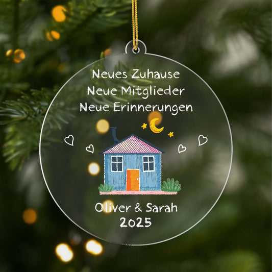 5038OGE1 neues zuhause neue mitglieder neue erinnerungen farbe personalisierte acyl ornamente_ paar zum einzug 5038OTLNG