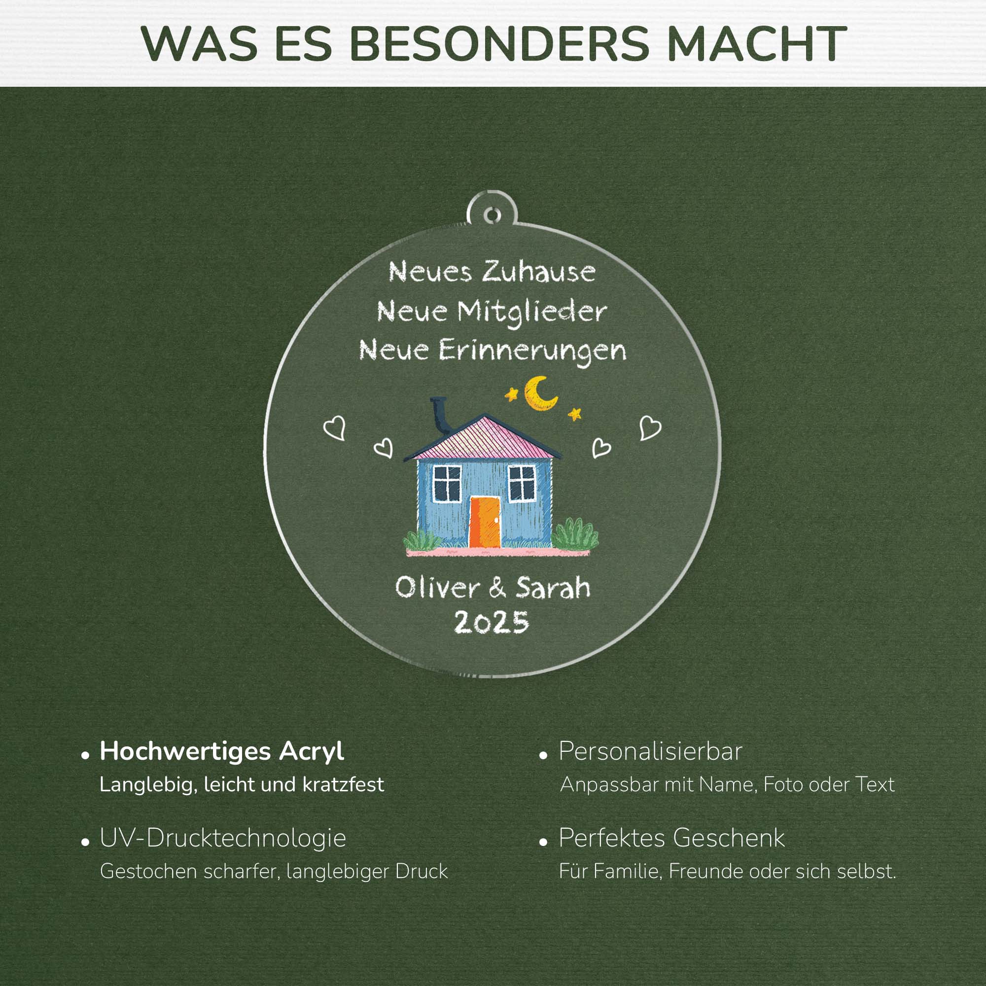 5038OGE4 neues zuhause neue mitglieder neue erinnerungen farbe personalisierte acyl ornamente_ paar zum einzug 5038OTLNG