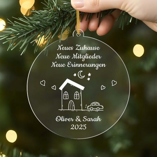 5039OGE2 neues zuhause neue mitglieder neue erinnerungen personalisierte acryl ornamente paar zum einzug 5039OTMNG