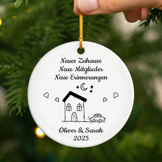 5039OGE2 personalisierte keramikornament zum einzug neues zuhause neue mitglieder neue erinnerungen 5039O