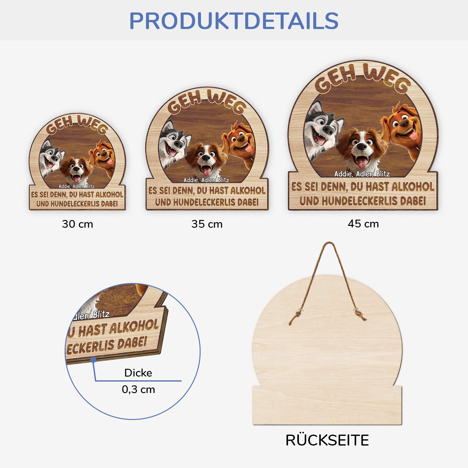 5044QGE3 lustiger spruch uber alkohol und hundeleckerlis holzschild personalisiert_ hunde 5044Q8YMC