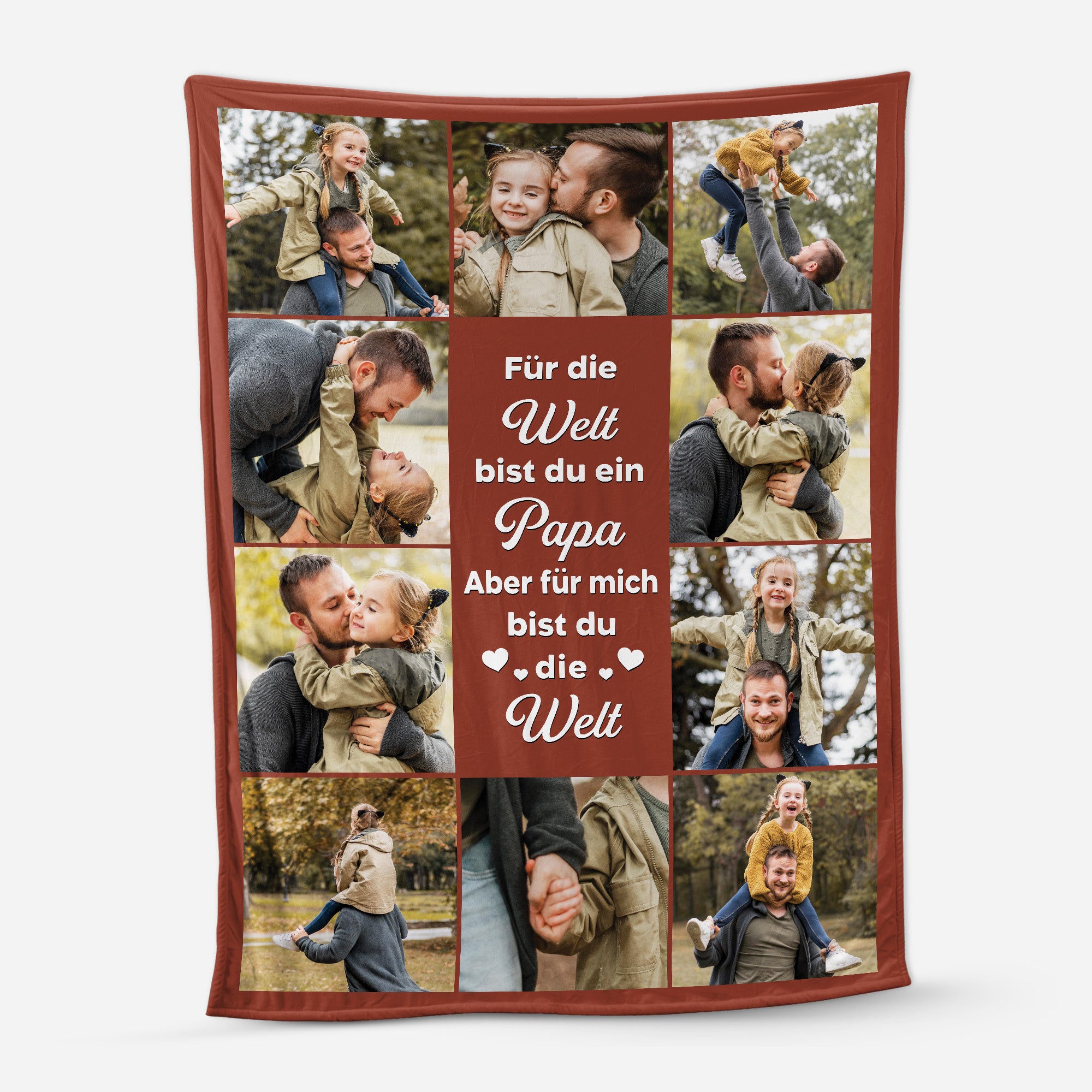 5050BGE1 aber fur uns bist du die welt kuscheldecke personalisiert_ mit fotos papa 5050BTQTB