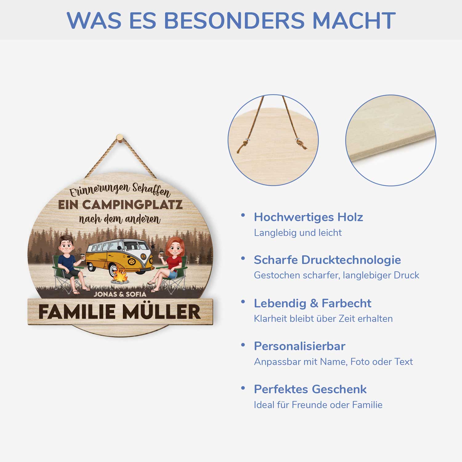 5055QGE4 erinnerungen schaffen turschild holz personalisiert_ paar camping 5055QTGAG