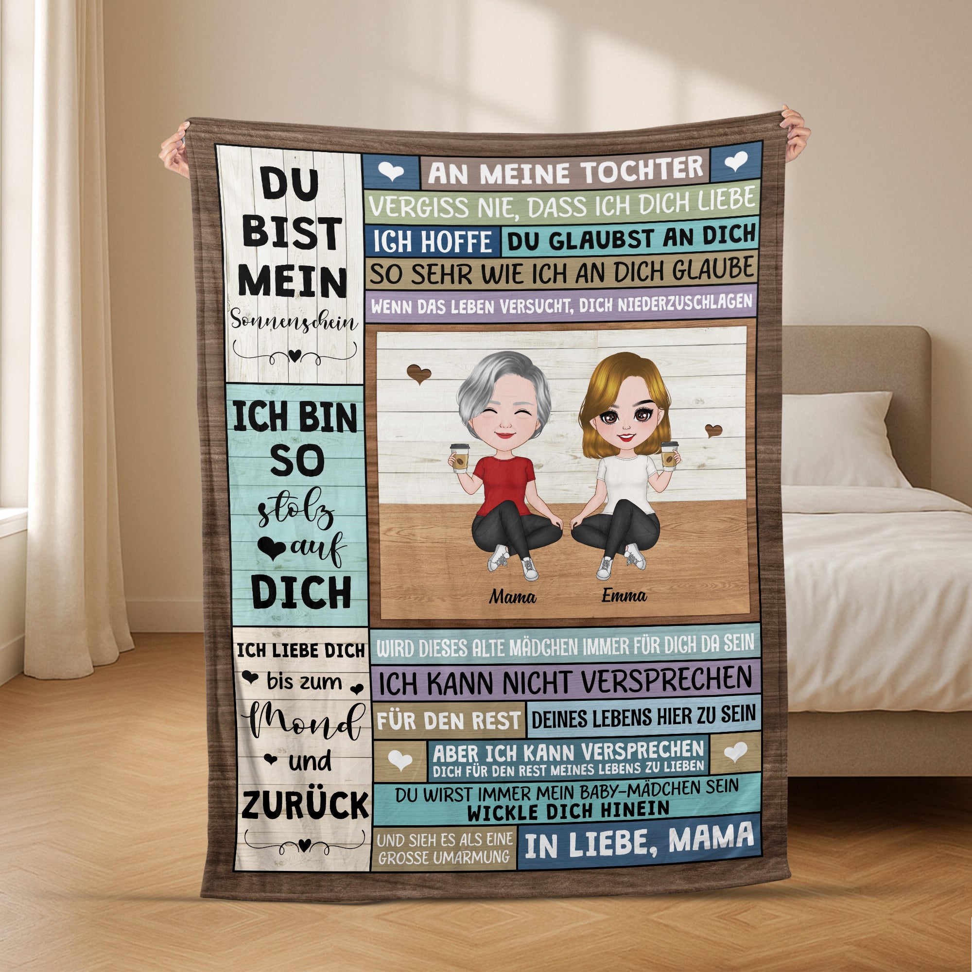 5058BGE2 an meine enkelin kuscheldecke personalisiert_ oma enkelin 5058B6YNA