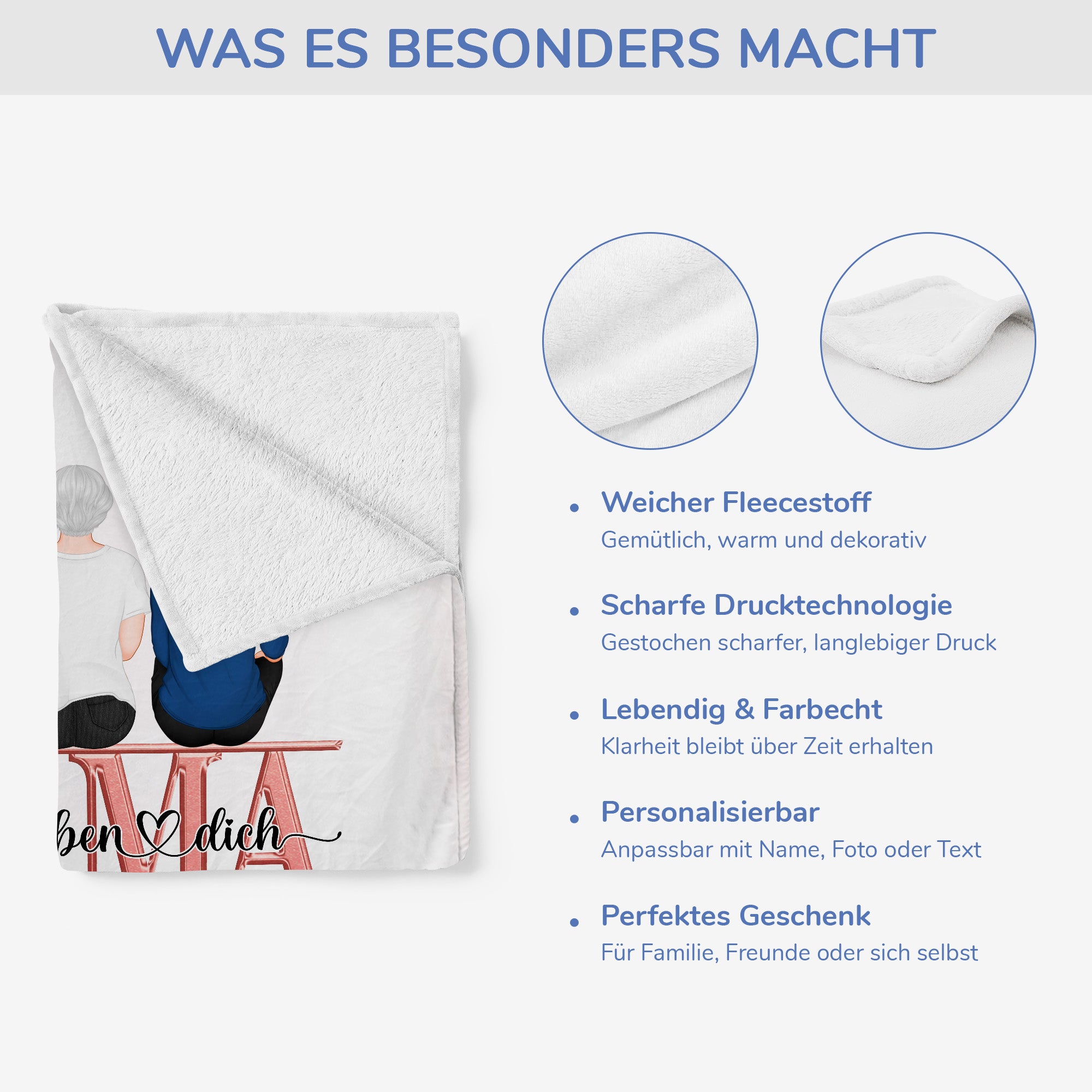 5062BGE4 sieh dies als eine umarmung von mama an dich kuscheldecke personalisiert_ zur erinnerung 5062B6GMA