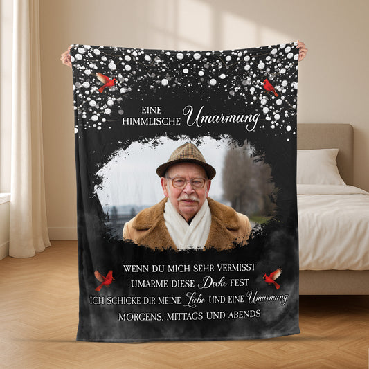 5068BGE2 eine himmlische umarmung kuscheldecke personalisiert_ mit foto zur erinnerung 5068B6QTA