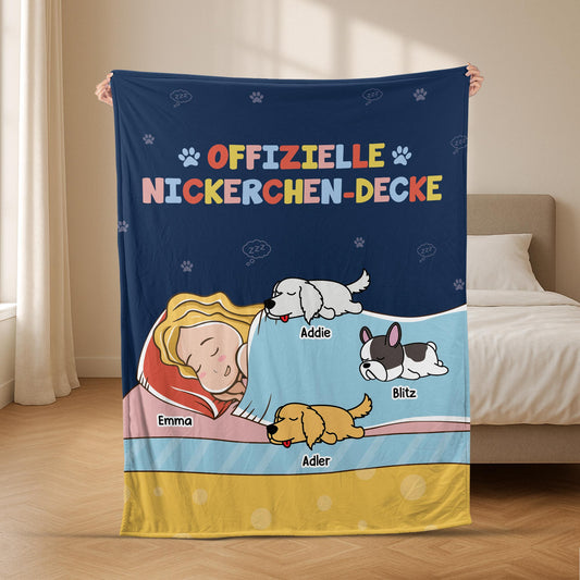 5071BGE2 offizielle nickerchen decke kuscheldecke personalisiert_ haustiere schlafen 5071B3KAD
