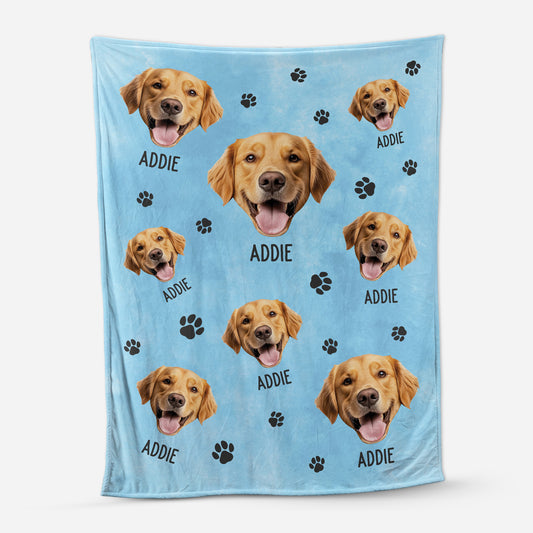 5082BGE1 decke mit namen_ kuscheldecke personalisiert_ haustier person mit gesicht 5082B3TMC